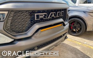 RAM 1500 Rebel Light Bar Mount Kits - Front - ORACLE Lighting - Flush LED Light Bar System - Amber - `19-`22